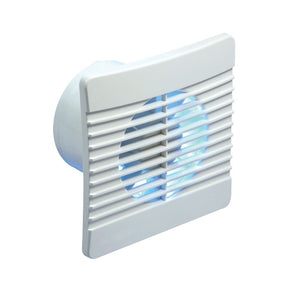 Manrose 100mm (4") Flat Axial Bathroom Extractor Fan, Standard - FLAT100S