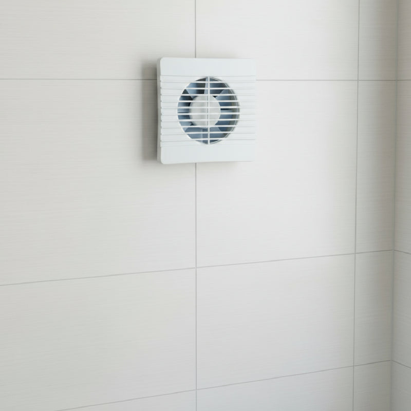 Manrose 100mm (4") Flat Axial Bathroom Extractor Fan With Humidistat - FLAT100H, Image  of 3