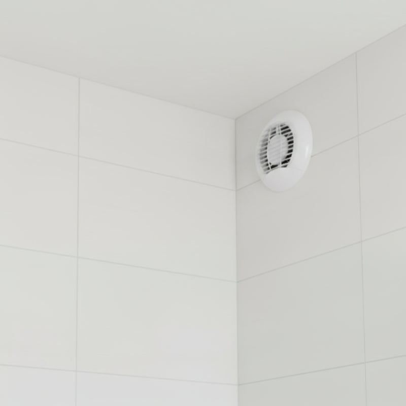 Manrose Haylo 100mm (4") Round Timer Extractor Fan with Backdraft Shutter - HAYLO100T, Image  of 3