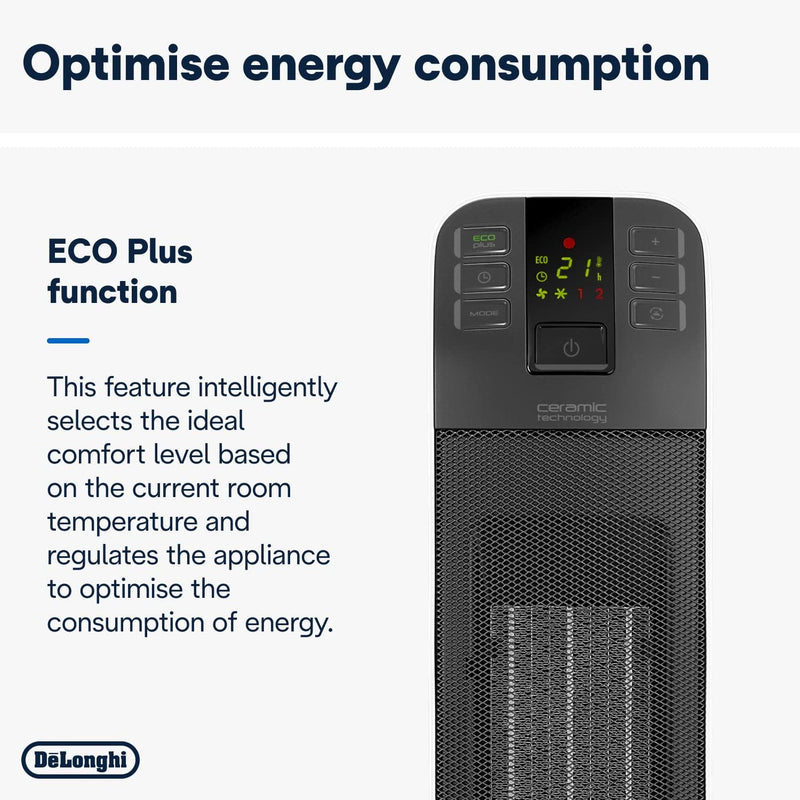 De'Longhi HFX65V20 Tower Ceramic Fan Heater, Image  of 7
