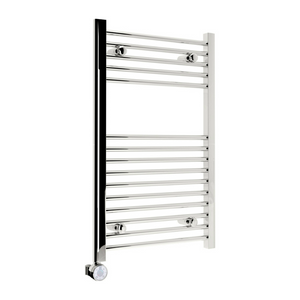 Kudox 200W Straight Thermostatic Towel Rail 400x1100mm, Chrome - KTR200STRTH4X11C - 349959