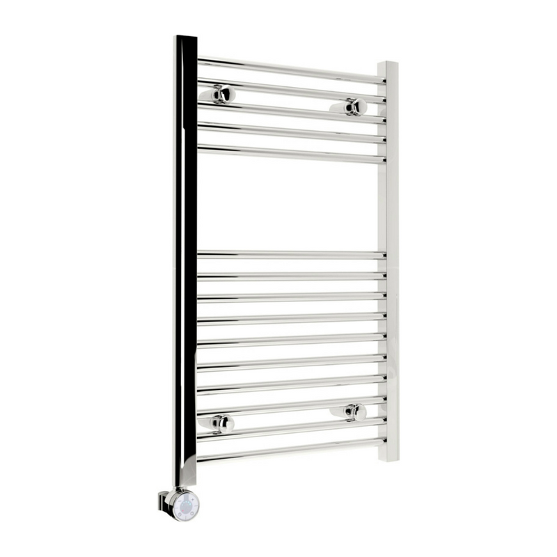 Kudox 200W Straight Thermostatic Towel Rail 500x800mm, Chrome - KTR200STRTH5X8C - 349942, Image  of 2