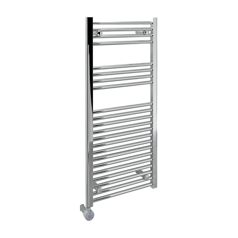 Kudox 300W Straight Thermostatic Towel Rail 500x1100mm, Chrome - KTR300STRTH5X11C - 347504, Image  of 2