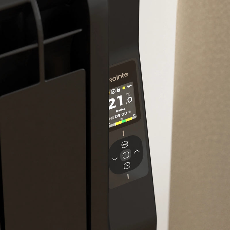 Rointe Kyros 1200W Inverter Smart Adaptive Low-consumption Radiator with Wi-fi & AI Black - KRIB1200RAD4, Image  of 4