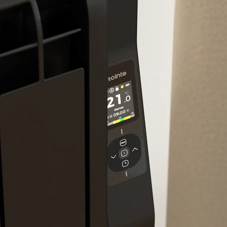 Rointe Kyros Short 1500W Inverter Smart Adaptive Low-consumption Radiator with Wi-fi & AI Black - KRIB1500RADC4, Image  of 5