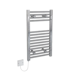 Kudox 200W Straight Electric Towel Rail 500x800mm, Chrome - KTR200STR5X8C - 349225