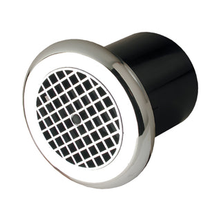 Manrose 100mm (4") Low Profile Circular Bathroom/Kitchen Extractor Fan, Chrome - LP100CSC