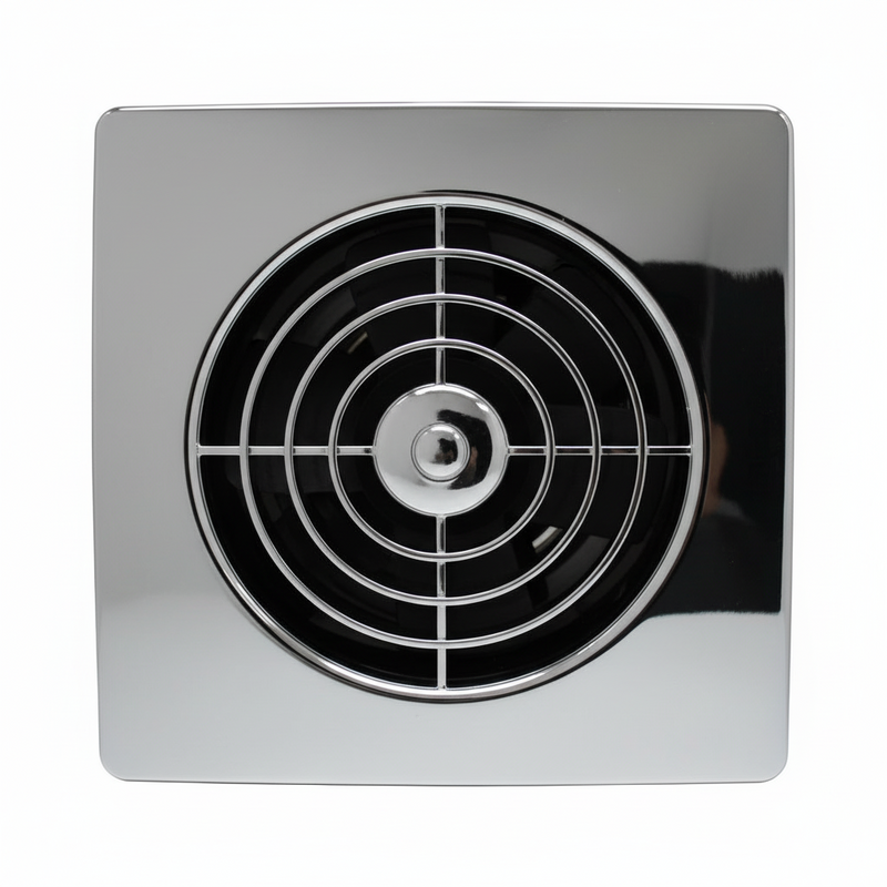 Manrose 100mm (4") Low Profile Square Extractor Fan, Chrome - LP100SSC, Image  of 4