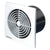 Manrose 100mm (4") Low Profile Square Timer Extractor Fan, White - LP100STW