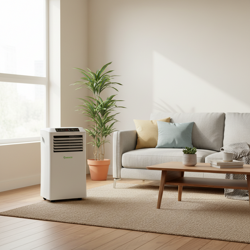 MeacoCool MC Series 10000 BTU Portable Air Conditioner With Cooling & Heating - White - MC10000CH, Image  of 12