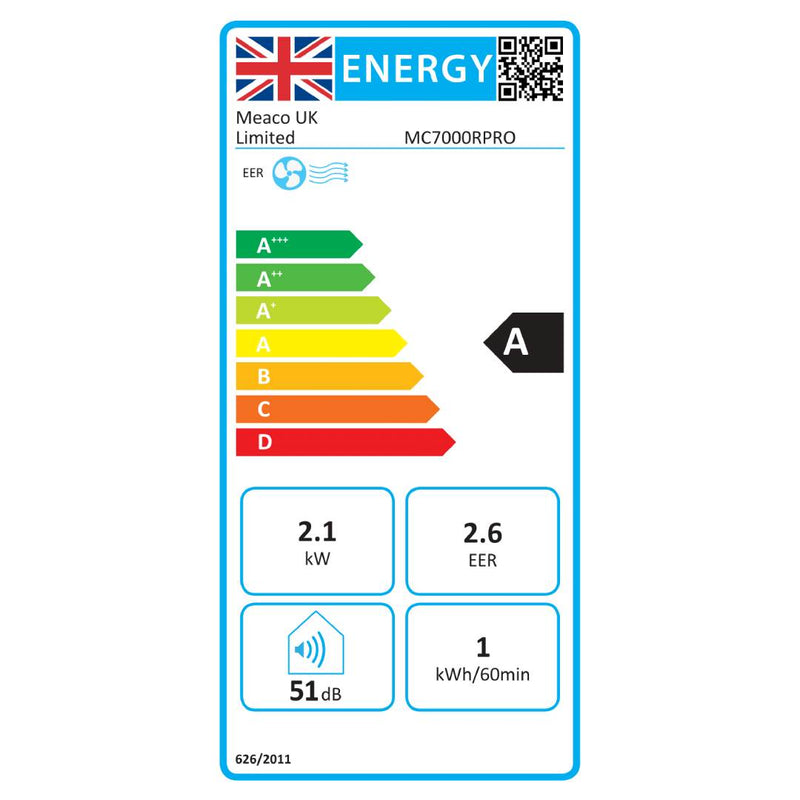 Meaco Pro 7000 BTU Portable Air Conditioning Unit - MC7000RPRO, Image  of 14