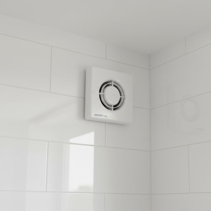 Manrose 20W Gold Axial Bathroom Extractor Fan with Pullcord - MG100P, Image  of 2