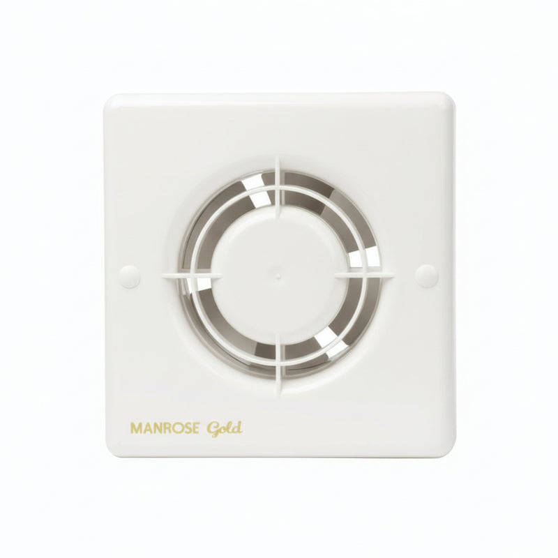 Manrose Gold 12W Standard Axial Bathroom Extractor Fan - MG100S, Image  of 3