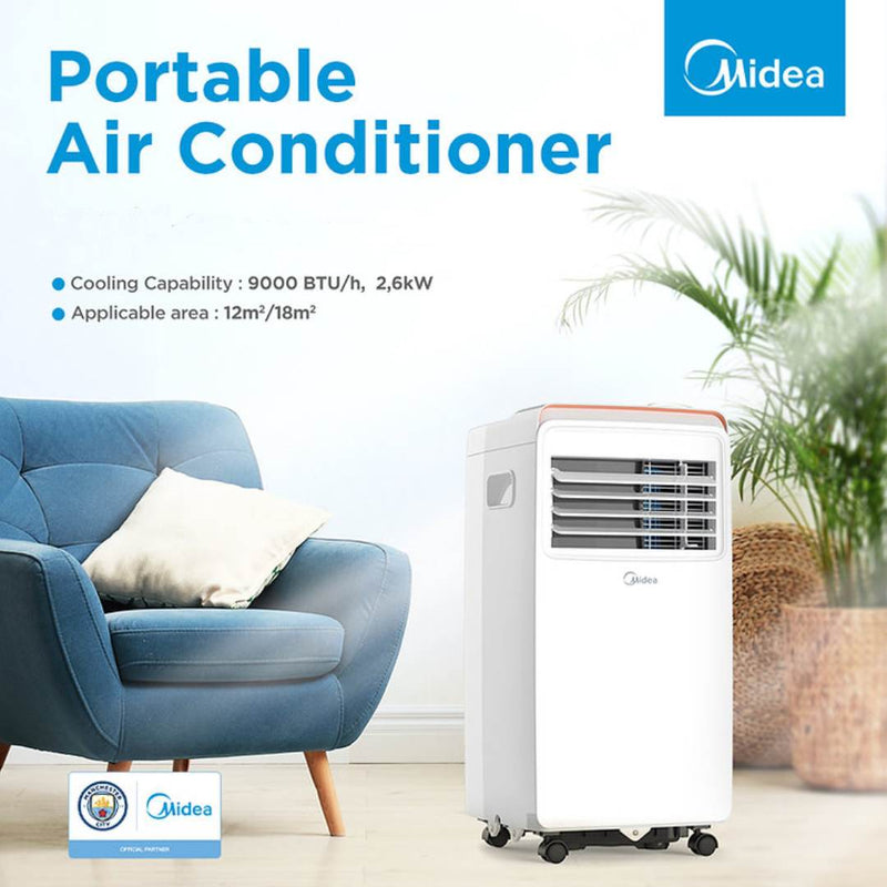 Midea MPPHA-09 Portable Air Conditioner - 9000BTU - White - MPPHA-09CRN7-WF-WK-GRADED UNIT, Image 4 of 9
