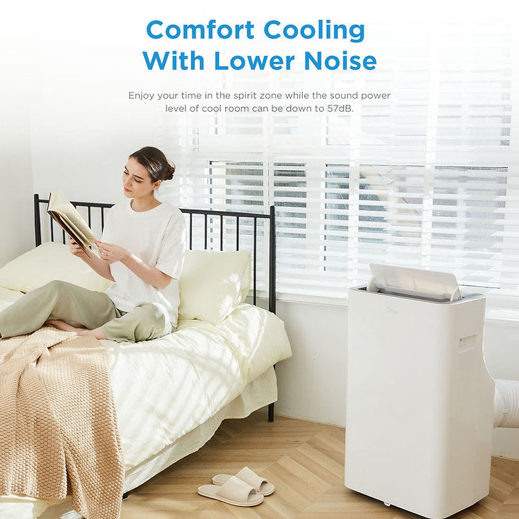 Midea 9000BTU 2.6kW Portable Air Conditioning Unit - MPPQ-09CRN7-MID-WIFI, Image  of 11