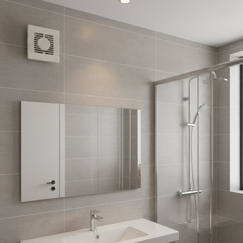 Manrose 100mm (4") Intervent Bathroom Humidity Extractor Fan - NVF100H, Image  of 3