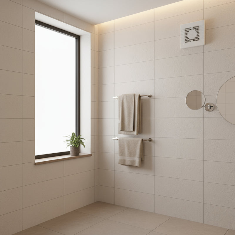 Manrose 150mm (6") Intervent Humidity Bathroom Extractor Fan - NVF150H, Image  of 4