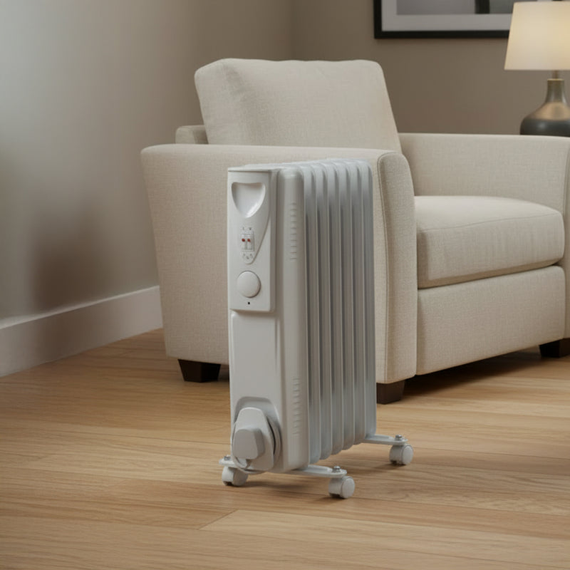 Status 2000W Oil Filled Radiator White - OFH9-2000W1PKB, Image  of 3