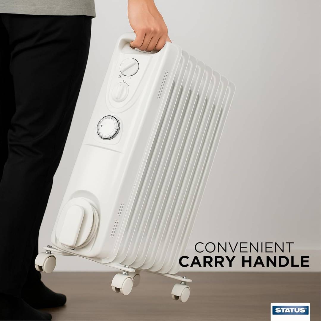 Status 2000W Oil Filled Radiator with Timer - White - OHF9-2000WT1PKB ...