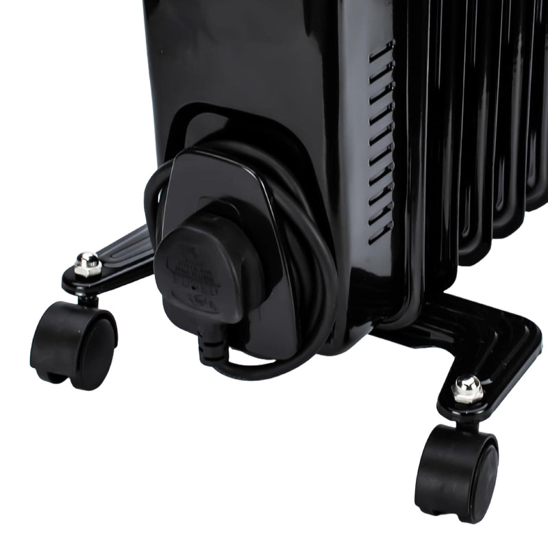 Status 1500W Oil Filled Radiaior Black, Image  of 5