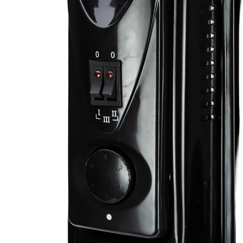 Status 1500W Oil Filled Radiaior Black, Image  of 5