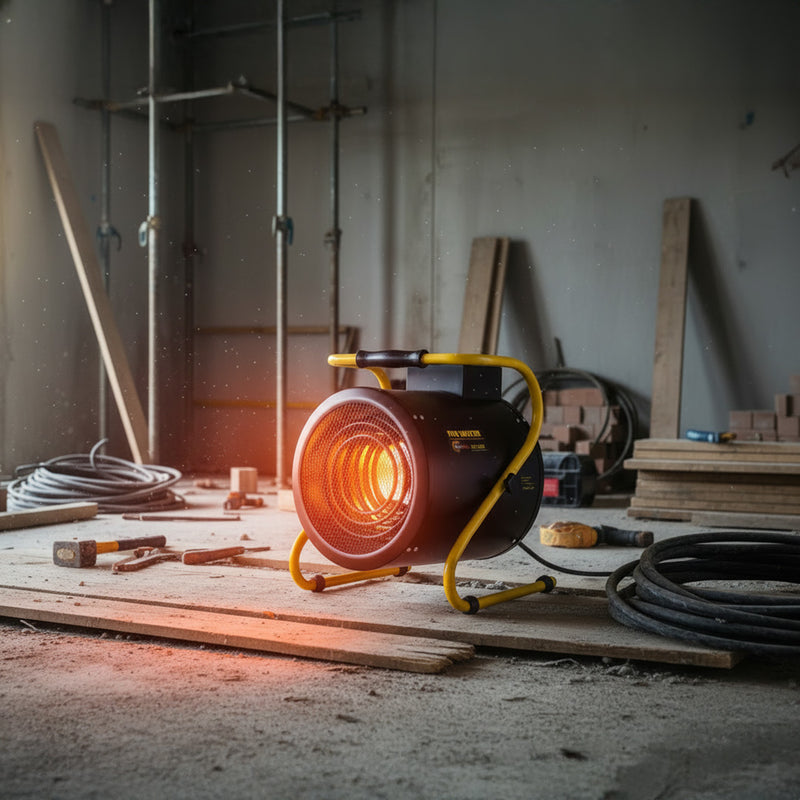 Olympus Industrial Electric Fan Heater With Thermostat 30000BTU - OLYJ93, Image  of 2