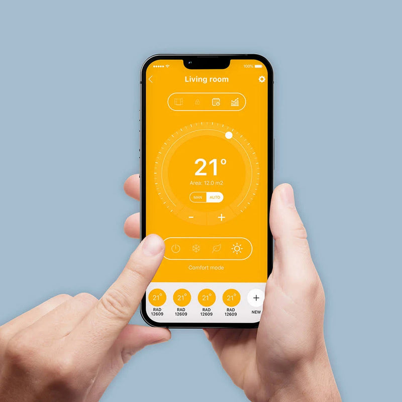 Rointe Olympia 1000W Electric Stone Radiator with WiFi - White - ORI1000RAD2, Image  of 4