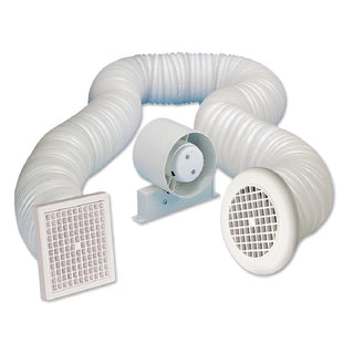Manrose 100mm (4") Shower Extractor Fan Timer Kit - PEF4321