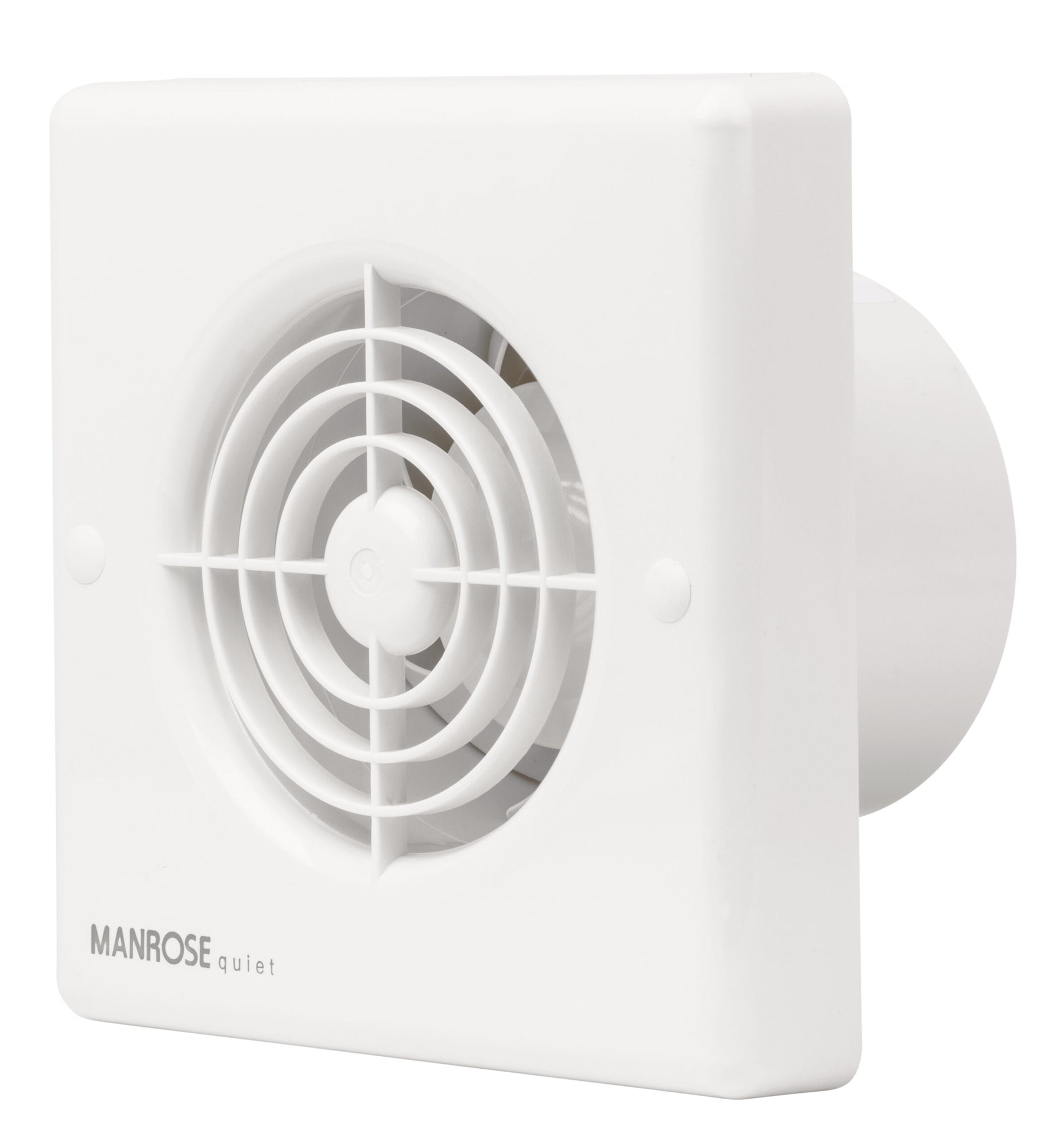 Manrose 4.8W Quiet Axial Bathroom Extractor Fan with Timer - QF100T ...