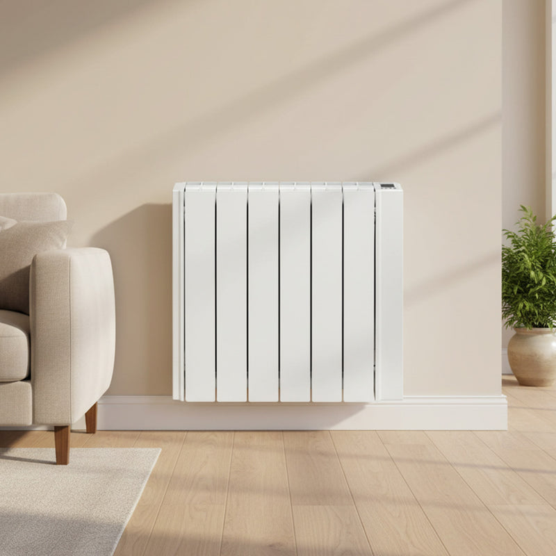 Elnur 1500W Electric Radiator with 24/7 digital programmer - RD12W, Image  of 2