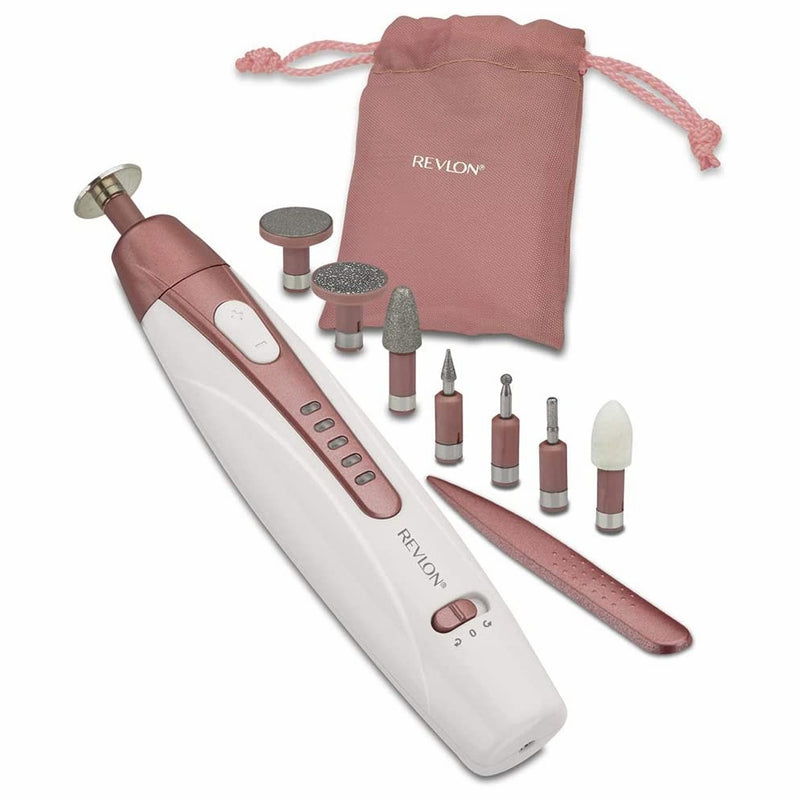 Revlon Travel Chic Manicure Set with 9 Attachments & Carry Case Pink - RVSP3527UK2, Image  of 7