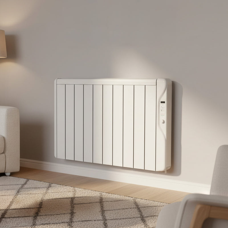 Elnur 1000W Electric Radiator with 24/7 Digital programmer - RX8EPLUS, Image  of 2