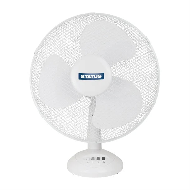 Status 12" Desk Fan White - S12DESKFAN, Image  of 1