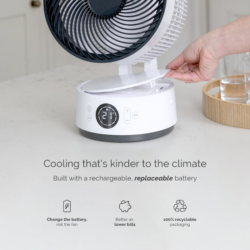 MeacoFan Sefte® 8 Inch Portable Battery Air Circulator - SEFTE8DS, Image  of 12