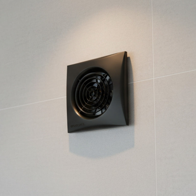Envirovent Silent 100mm with Adjustable Timer & Adjustable Humidity Sensor, Black - SIL100HT-B, Image  of 3