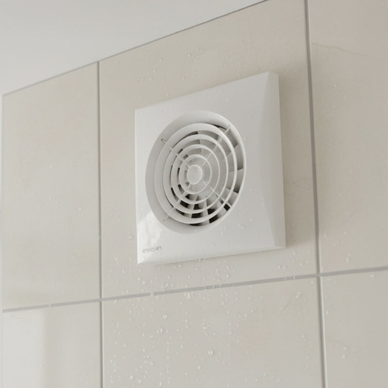 Envirovent Silent 100mm extractor fan model with backdraught shutter - SIL100S, Image  of 3