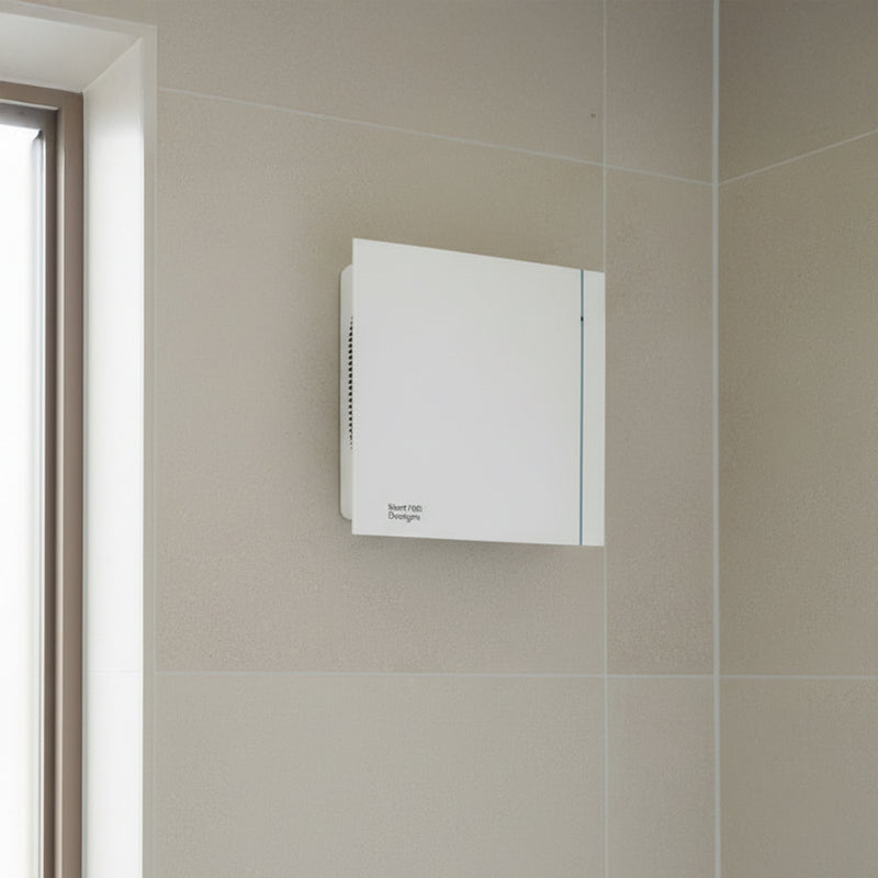 Envirovent Silent Design 100mm 4" Ultra Quiet WC & Bathroom Extractor Fan with Timer - SILDES100T, Image  of 2