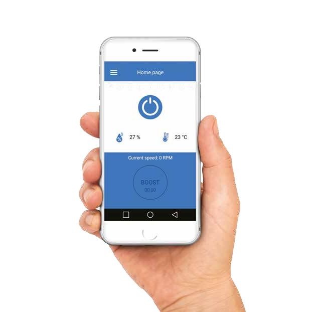 Blauberg Smart Intelligent Bathroom & Kitchen Extractor Fan with WiFi - SMARTWIFI-ICEWHITE, Image  of 7