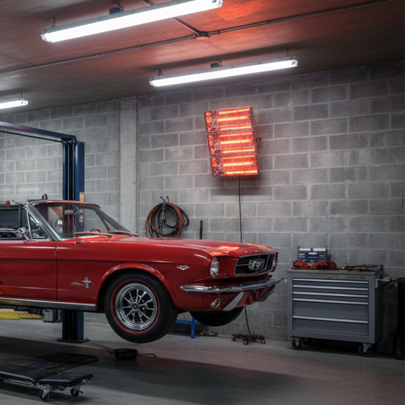 Hyco Sun Prince 3000W Halogen Quartz Infra Red Heater Chrome - SP3000HL, Image  of 2