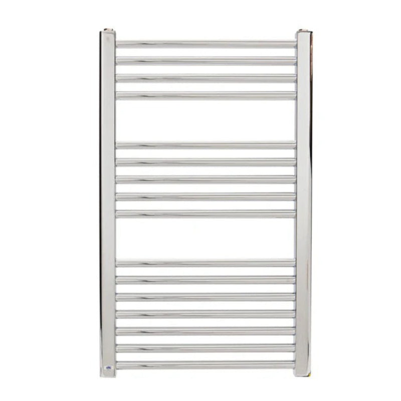 ATC 300W Pacific Heated Towel Radiators - Chrome - Fixed Thermostat - TRC800-500ELE300, Image  of 3
