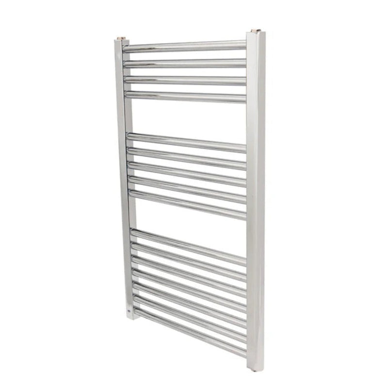 ATC 300W Pacific Heated Towel Radiators - Chrome - Fixed Thermostat - TRC800-500ELE300, Image  of 3