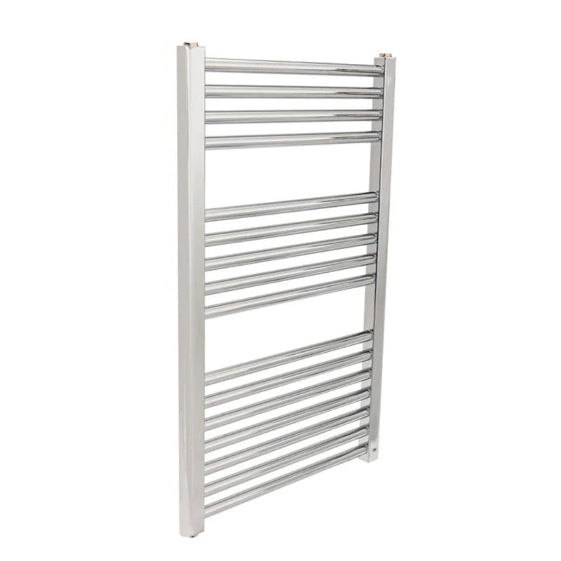 ATC 300W Pacific Heated Towel Radiators - Chrome - Fixed Thermostat - TRC800-500ELE300, Image  of 3