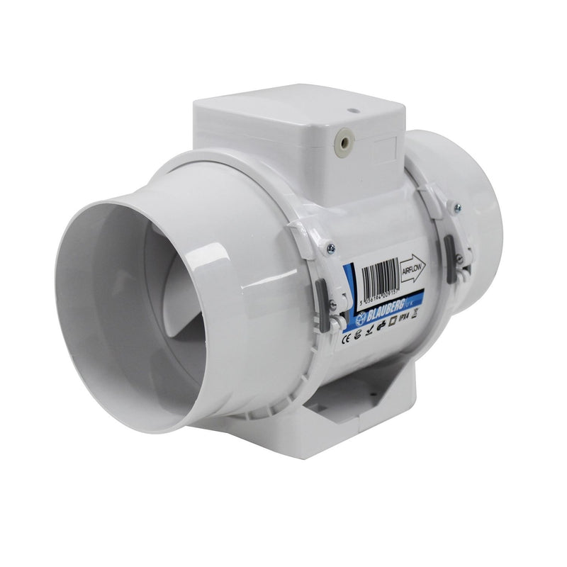 Blauberg Turbo E 125mm (5") In-line Powerful Mixed Flow Duct Extractor Fan - TURBO-E-125, Image  of 7