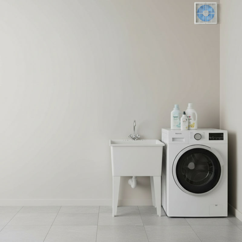 Manrose 230mm (9") Window Extractor Fan With Internal Shutters, Automatic - WF230A, Image  of 3