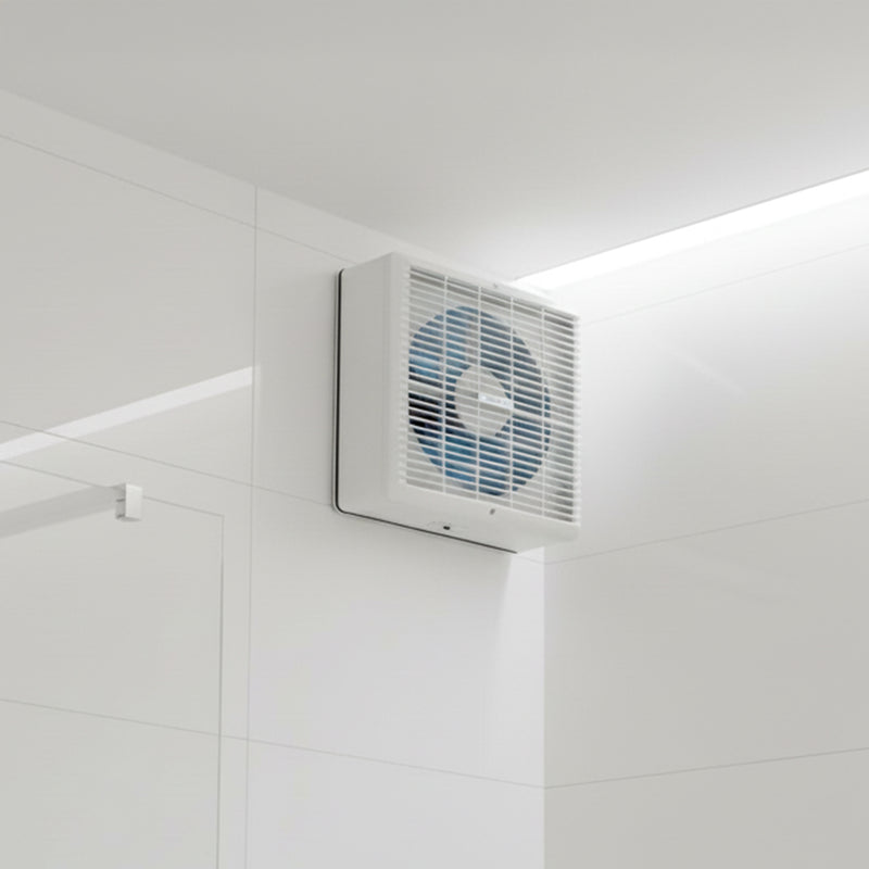 Manrose 230mm (9") Wall/Window Extractor Fan with Pullcord & Fixed Grill - WF230P, Image  of 3