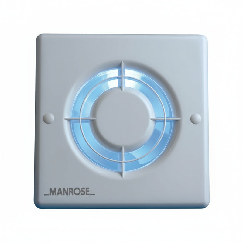 Manrose 100mm (4") 12V Automatic Low Voltage Extractor Fan With Humidity Control - XF100HLV, Image  of 3
