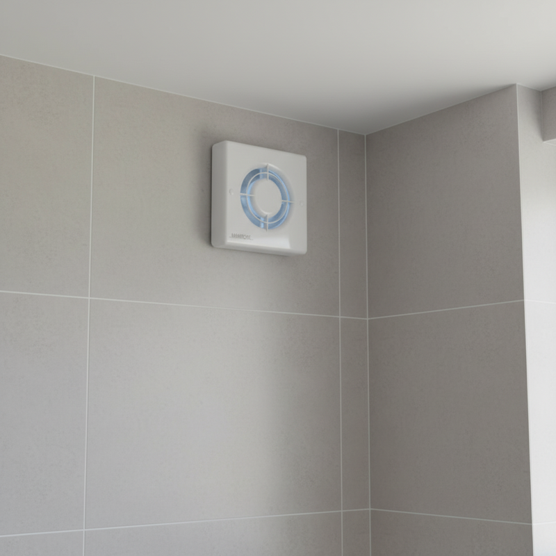 Manrose 100mm (4") 12V Automatic Low Voltage Extractor Fan With Humidity Control & Pullcord - XF100HPLV, Image  of 4