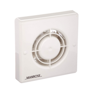 Manrose 100mm (4") 12V Automatic Low Voltage Extractor Fan w/ Humidity & Timer Control - XF100HTLVT