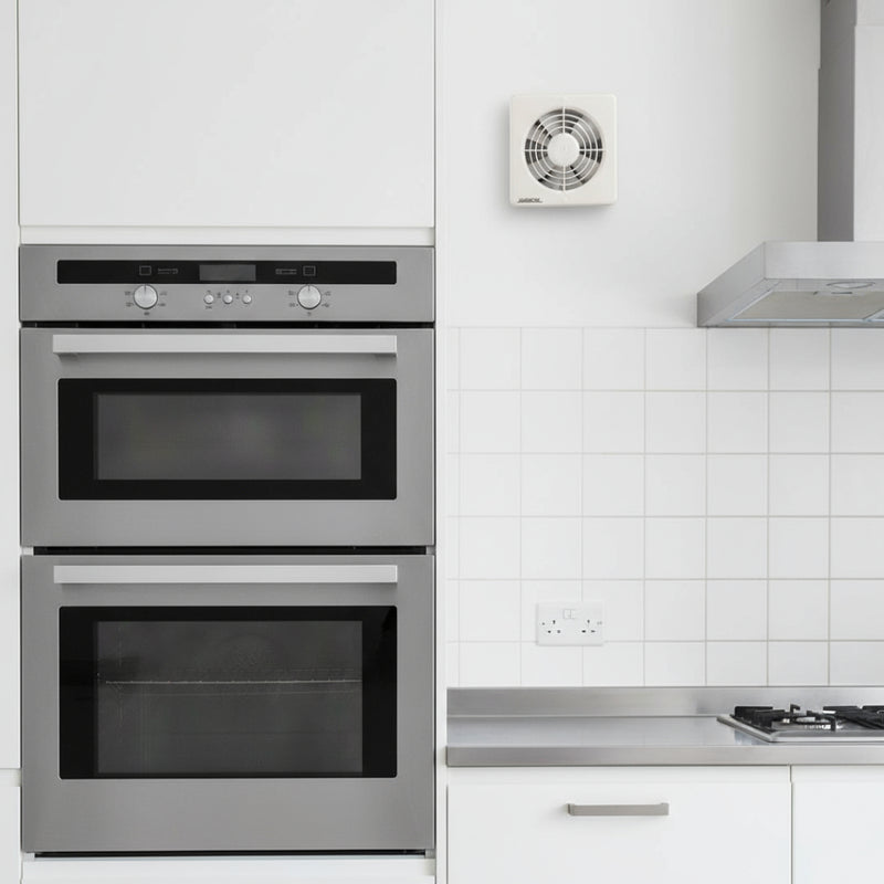 Manrose 150mm (6") Axial Kitchen/Bathroom Extractor Fan with Pullcord Switch - XF150BP, Image  of 2