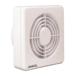 Manrose 150mm (6") Axial Kitchen/Bathroom Extractor Fan with Pullcord Switch - XF150BP